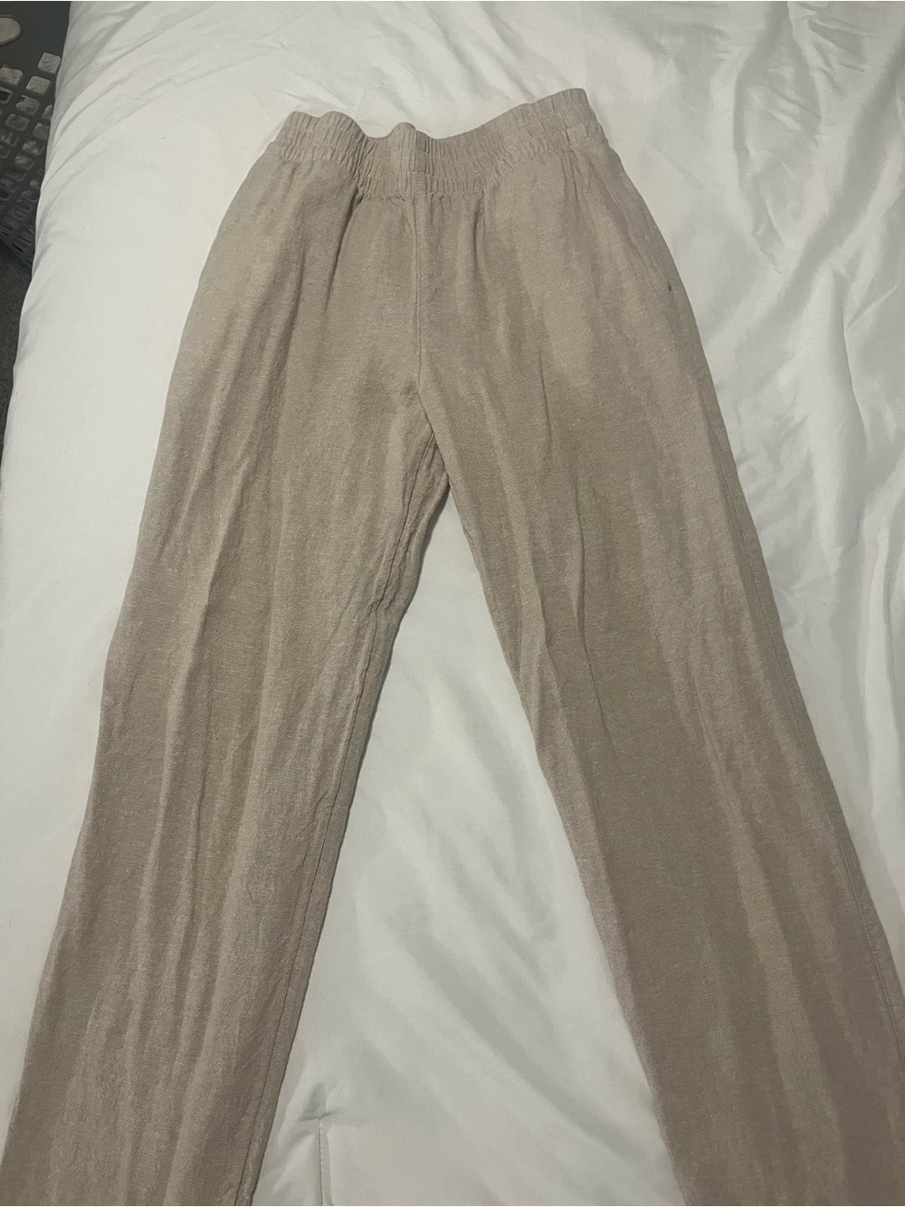 Old Navy Neutral Tan Pull-On Straight Pants